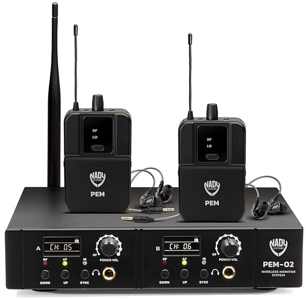 Nady PEM-02 Dual-Channel Wireless Personal In-Ear Monitor System, view