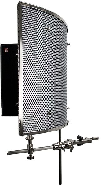 sE Electronics Reflexion Filter Pro Portable Vocal Booth, Chrome, Angle