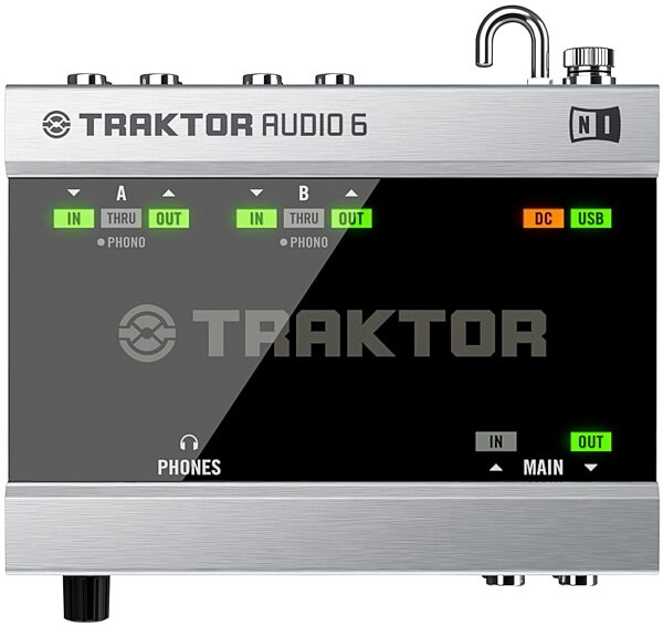Native Instruments Traktor Audio 6 DJ Audio Interface, Top