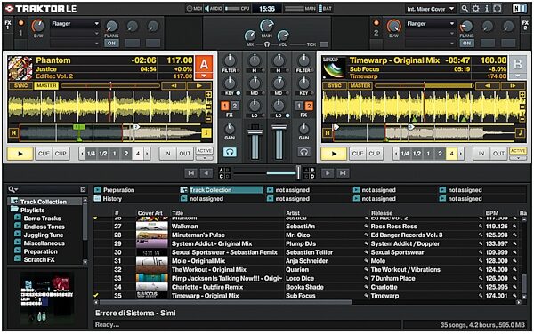 Native Instruments Traktor Kontrol X1 USB DJ Controller, Screenshot - Main
