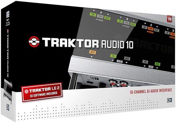 Native Instruments Traktor Audio 10 DJ Audio Interface, Packshot