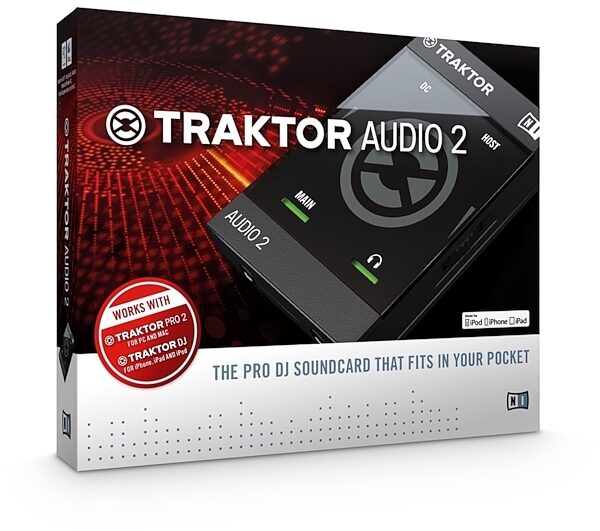 Native Instruments Traktor Audio 2 Mk2 DJ Audio Interface with Lightning Cable, Package