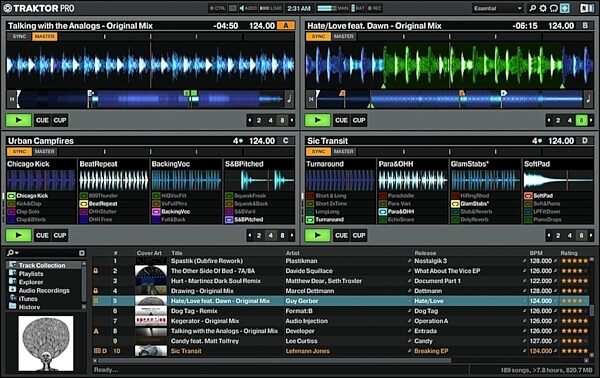 Native Instruments Traktor Kontrol S2 MK2 DJ Controller, Screenshot