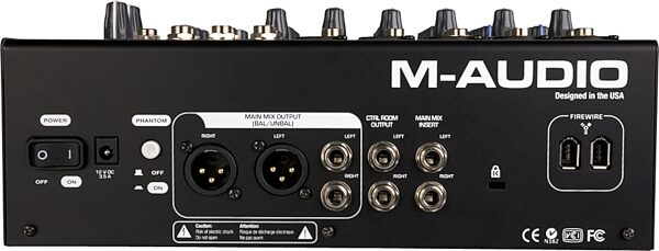 M-Audio NRV10 8x2 Mixer with Built-In Digital Interface, Rear