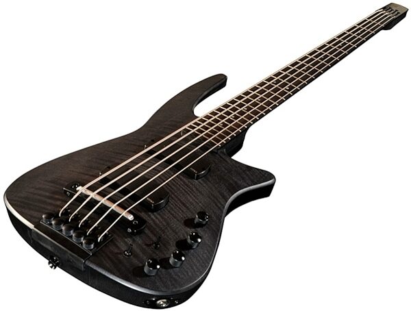 NS Design CR5 RADIUS Electric Bass, 5-String, Charcoal Satin - Angle