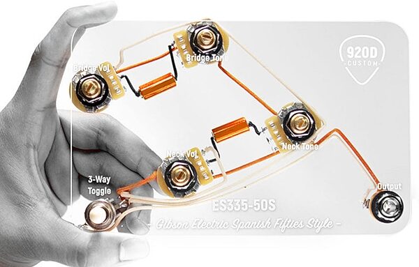 920D Custom Wiring Harness for Gibson ES-335, Action Position Back