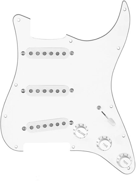 920D Custom Late '60s Strat Loaded Pickguard, New, Action Position Back
