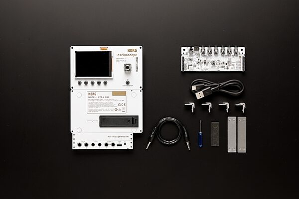Korg NTS-2 NuTekt Oscilloscope Kit with "Patch & Tweak with Korg" Book, New, Action Position Back