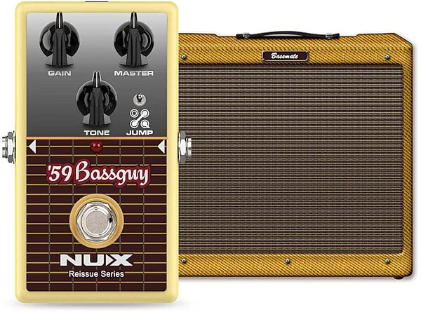 NUX 59 Bassguy Bassman Reissue Pedal, New, Action Position Back