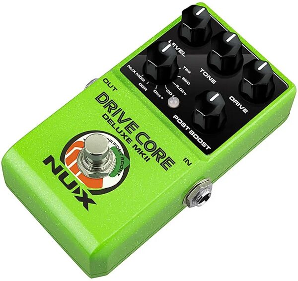 NUX Drive Core DLX MKII Overdrive Pedal, New, Action Position Back