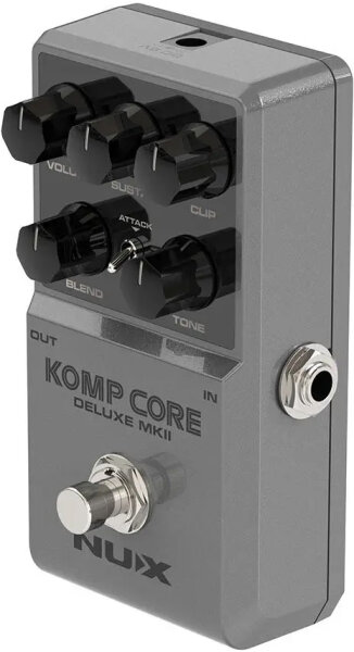 NUX Komp Core Deluxe MKII Compressor Pedal, New, Action Position Back