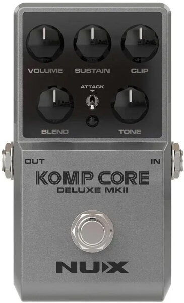 NUX Komp Core Deluxe MKII Compressor Pedal, New, Action Position Back