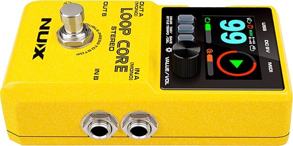 NUX Loop Core Stereo Looper Pedal, New, Action Position Back
