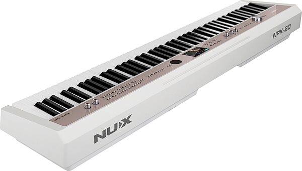 NUX NPK-20 Digital Piano, 88-Key, White, Action Position Back