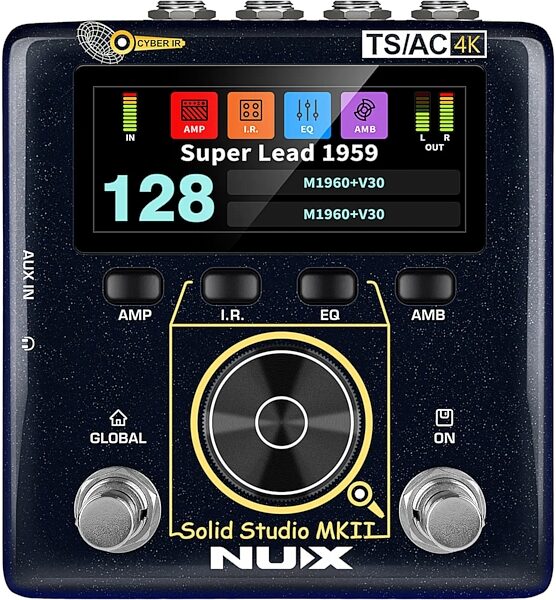 NUX Solid Studio MKII NSS-6 Amp Simulator IR Loader Pedal, New, Action Position Back