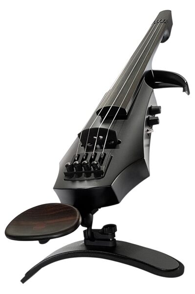 NS Design NXT4VN Electric Violin, Satin Black Front Angle