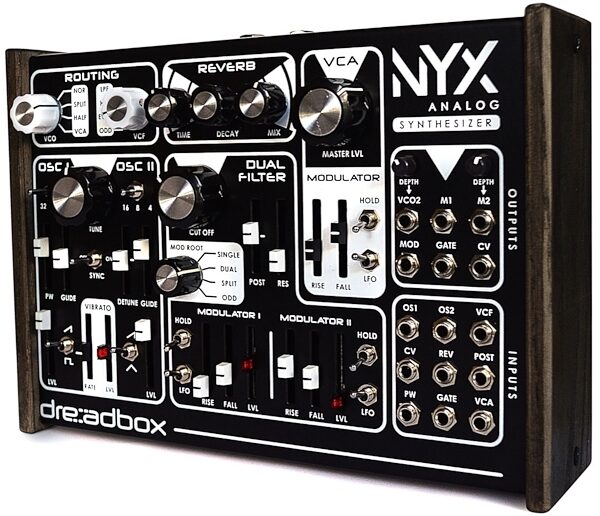 Dreadbox Nyx Paraphonic Analog Synthesizer, Side