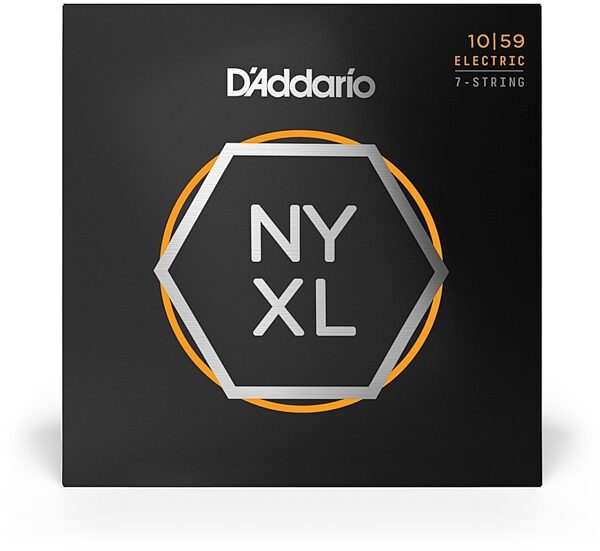 D'Addario NYXL Nickel Wound Electric Guitar Strings, 7-String, NYXL1059, Regular Light, view