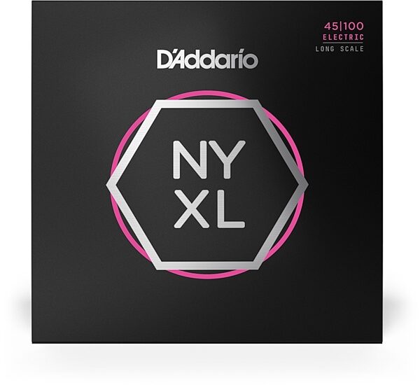 D'Addario Long Scale Nickel Wound Electric Bass Strings, NYXL45100, view