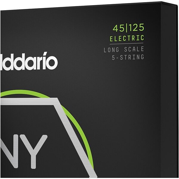 D'Addario NYXL Long Scale Nickel Wound Electric Bass Strings, 5-String, NYXL45125, view