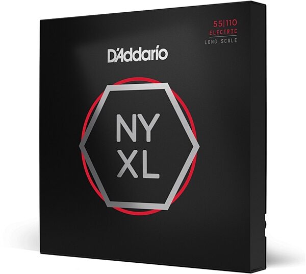 D'Addario Long Scale Nickel Wound Electric Bass Strings, NYXL55110, main