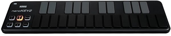 Korg nanoKEY2 USB Keyboard Controller (25-Key), Black, Black Front