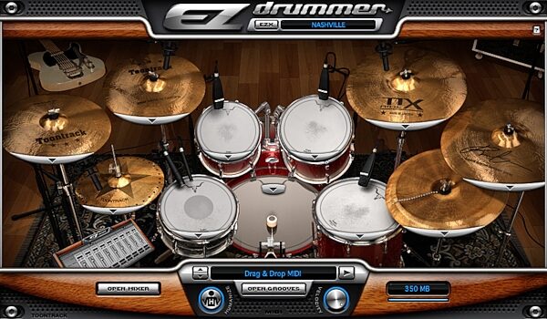 Toontrack Nashville EZX Expansion for EZ Drummer Software, Screenshot