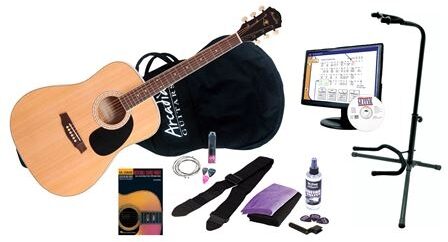Arcadia DL41 Premium Acoustic Guitar Package, ARCDL41NAPPK