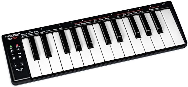 Nektar SE25 USB MIDI Controller Keyboard, 25-Key, New, Angled Front
