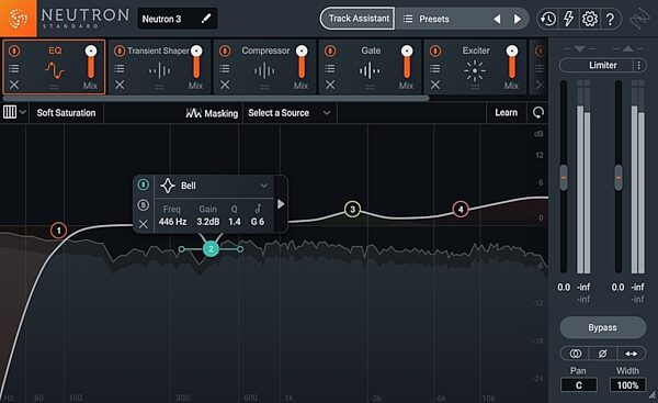 iZotope Neutron 3 Standard Mixing Plug-in Software, Screenshot Front