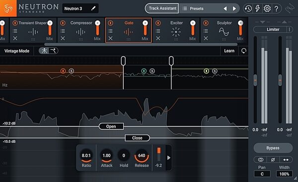 iZotope Neutron 3 Standard Mixing Plug-in Software, Screenshot Front