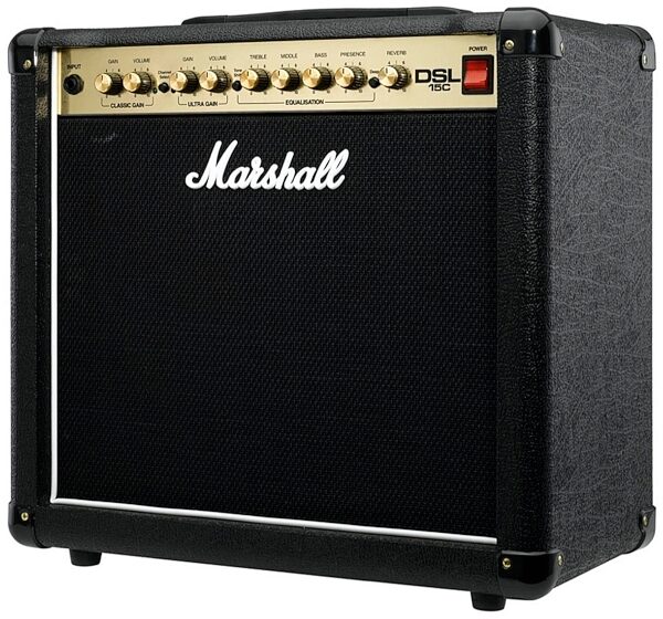 Marshall DSL15C Guitar Combo Amplifier (15 Watts, 1x12"), Left