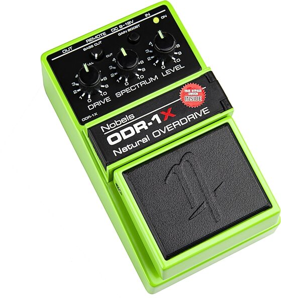 Nobels ODR-1X Natural Overdrive Pedal, New, Action Position Back