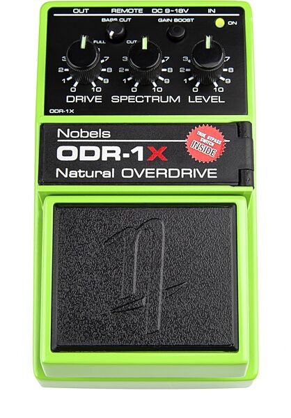 Nobels ODR-1X Natural Overdrive Pedal, New, Action Position Back