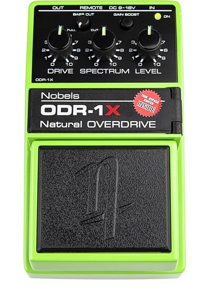 Nobels ODR-1X Natural Overdrive Pedal, New, Action Position Back