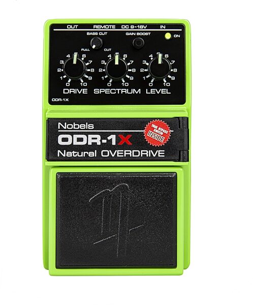 Nobels ODR-1X Natural Overdrive Pedal, New, Action Position Back