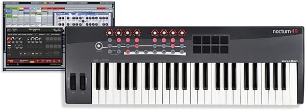 Novation Nocturn 49 49-Key USB MIDI Controller, Front