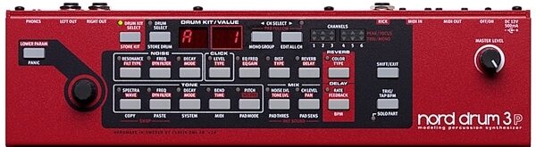 Nord Drum 3P Modeling Drum Synthesizer, New, Panel