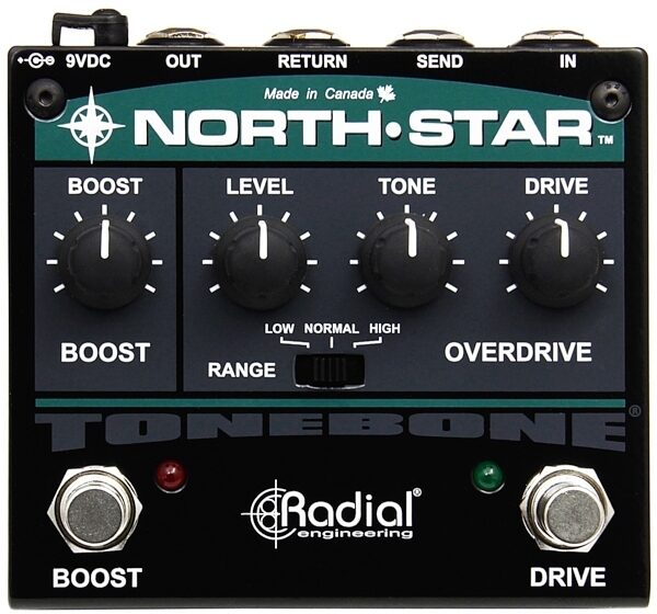 Radial Tonebone North-Star Clean Overdrive Pedal, Main