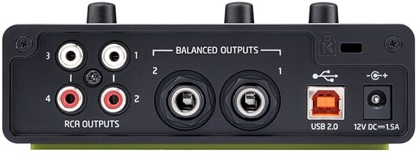 Novation AudioHub 2x4 USB Audio Interface, Rear