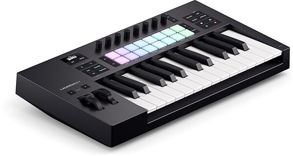 Novation Launchkey 25 MK4 USB MIDI Keyboard Controller, New, Action Position Back