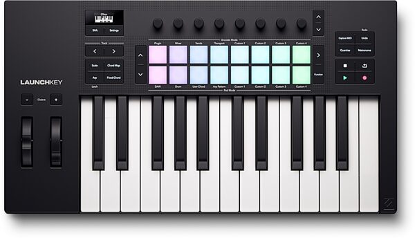 Novation Launchkey 25 MK4 USB MIDI Keyboard Controller, New, Action Position Back