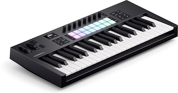 Novation Launchkey 37 MK4 USB MIDI Keyboard Controller, New, Action Position Back