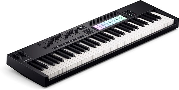 Novation Launchkey 61 MK4 USB MIDI Keyboard Controller, New, Action Position Back