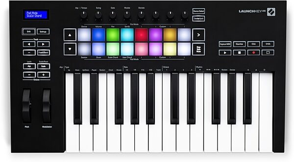 Novation Launchkey 25 MK3 USB MIDI Keyboard Controller, Blemished, Action Position Control Panel