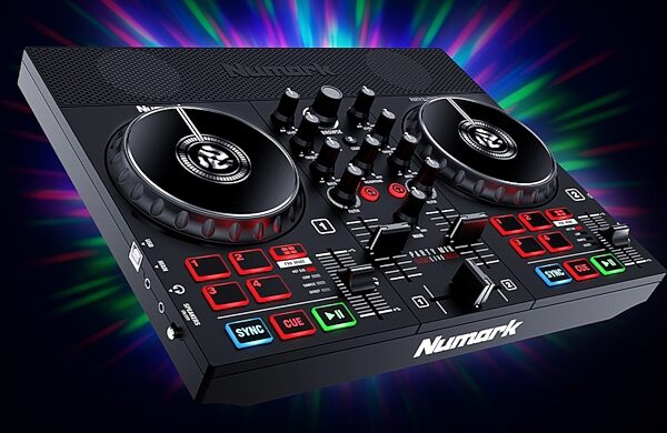 Numark Party Mix Live DJ Controller with Lights, New, In Use