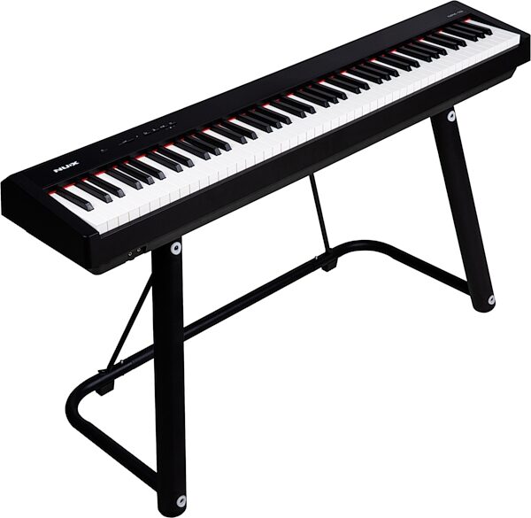 NUX NPK-10 Portable Digital Piano, Black, Action Position Back