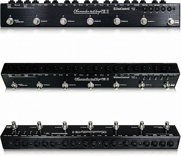 One Control Chamaeleo Tail Loop MKII Programmable Switcher Pedal, Detail Front