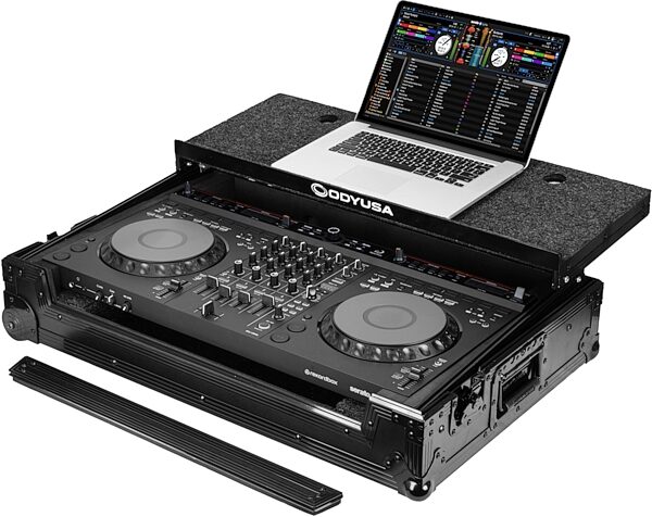Odyssey Black Label Flight Case for DDJ-GRV6, Action Position Back