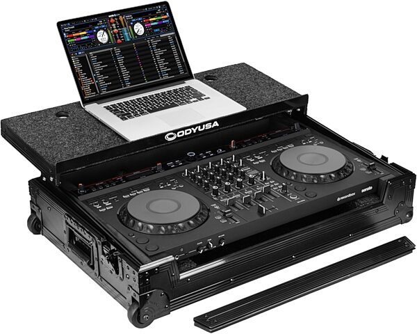 Odyssey Black Label Flight Case for DDJ-GRV6, Action Position Back